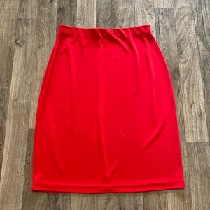 Softwear by Mark Singer Red Casual Pencil Skirt Women’s Small